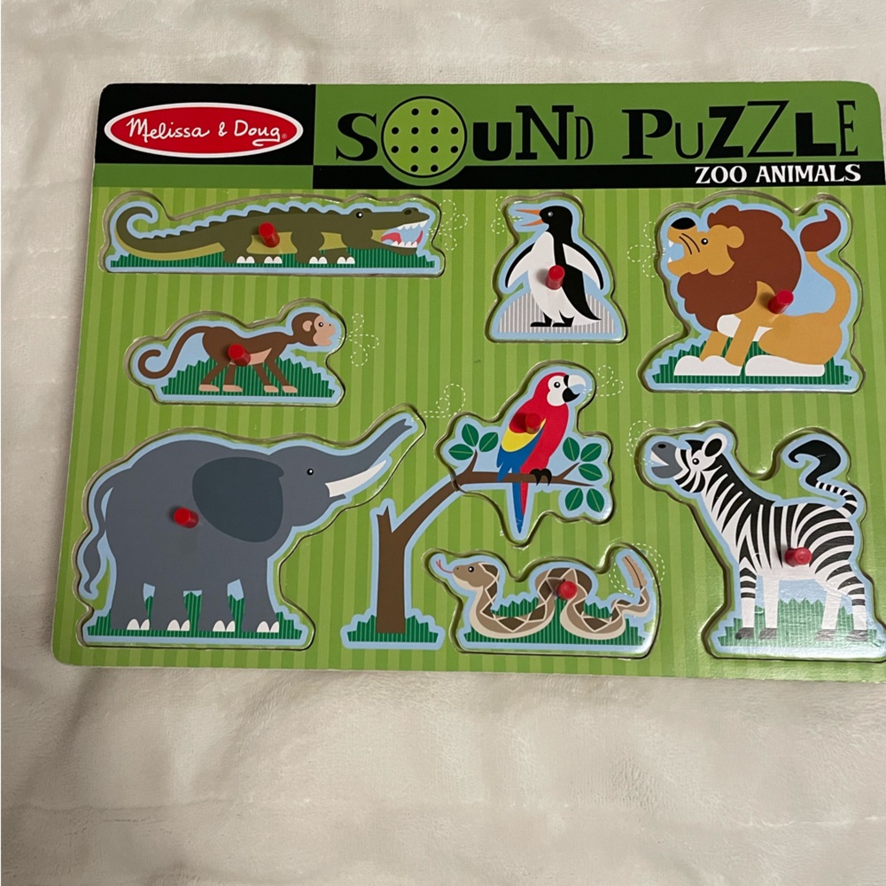 Melissa & Doug Zoo Animals Sound Puzzle